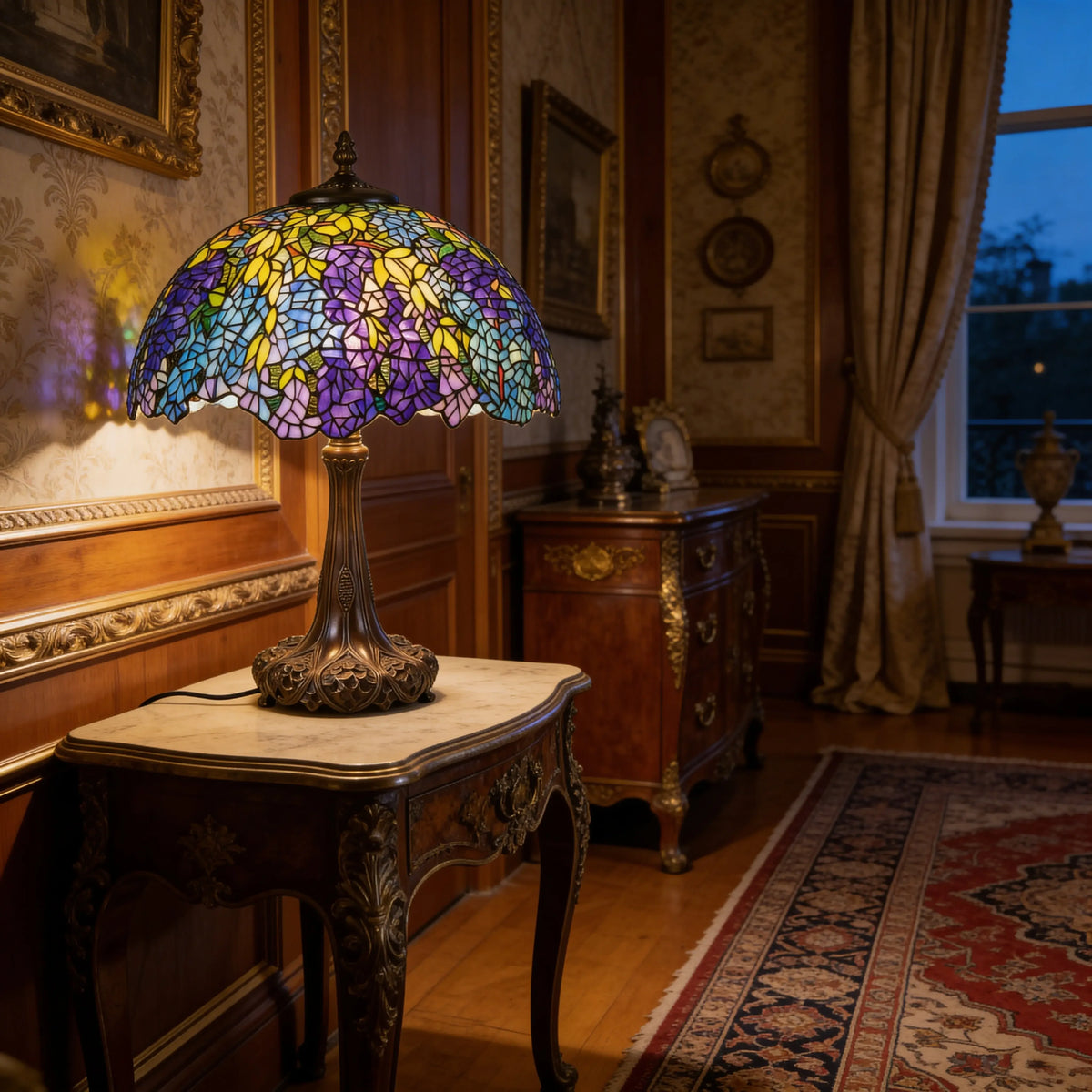 Tiffany Table Lamp - Wisteria Moonlight 20.5" My Store