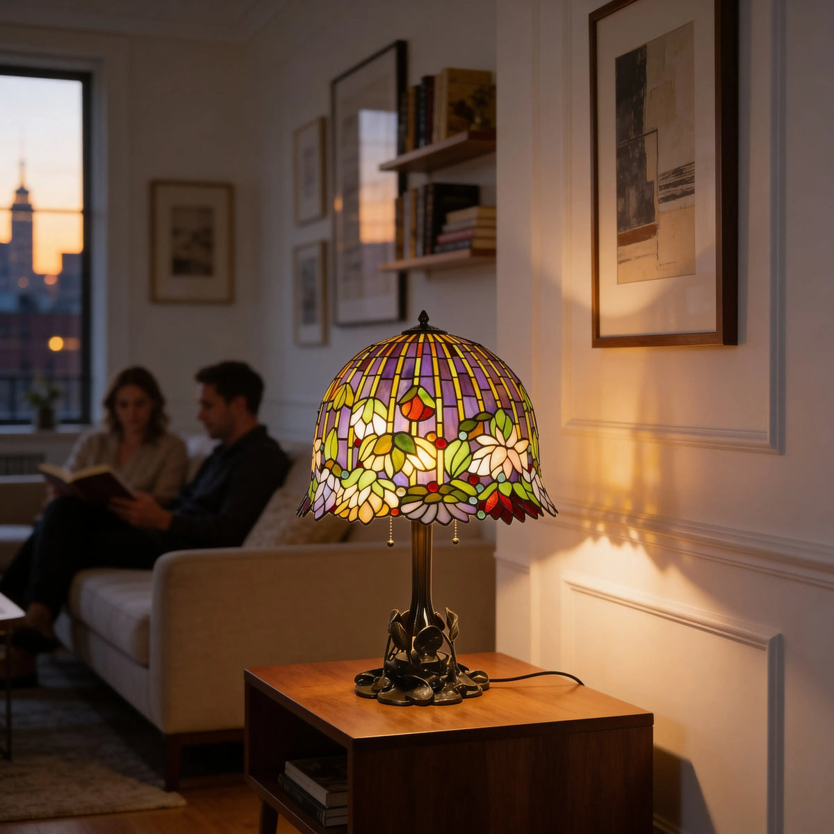 Tiffany Table Lamp - Lush Garden 18" My Store