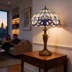 Tiffany Table Lamp - Sapphire Serenade 16" My Store