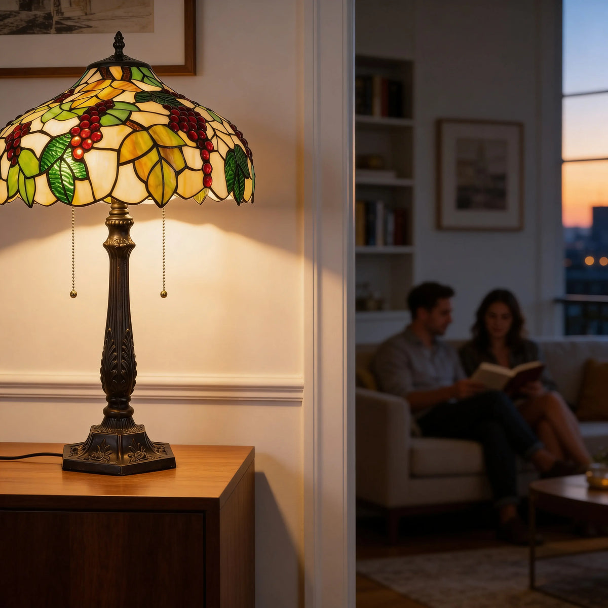 Tiffany Table Lamp - Vine Harvest 16" My Store
