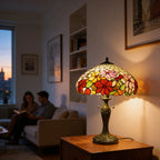 Tiffany Table Lamp - Autumn Bloom 16" My Store