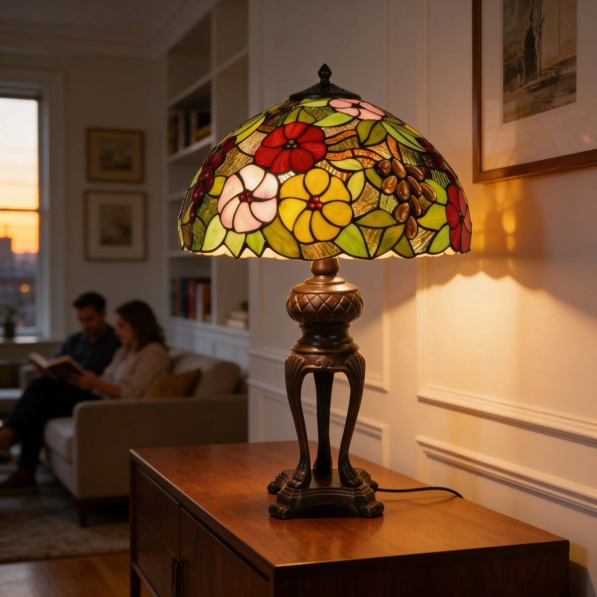 Tiffany Table Lamp - Garden Mosaic 16" My Store