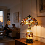 Tiffany Table Lamp - Crownflower Glow 16" My Store