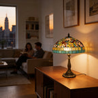 Tiffany Table Lamp - Emerald Dragonfly 18" My Store