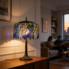 Tiffany Table Lamp - Midnight Wisteria 18" My Store