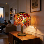 Tiffany Table Lamp - Crimson Maplefall 18" My Store