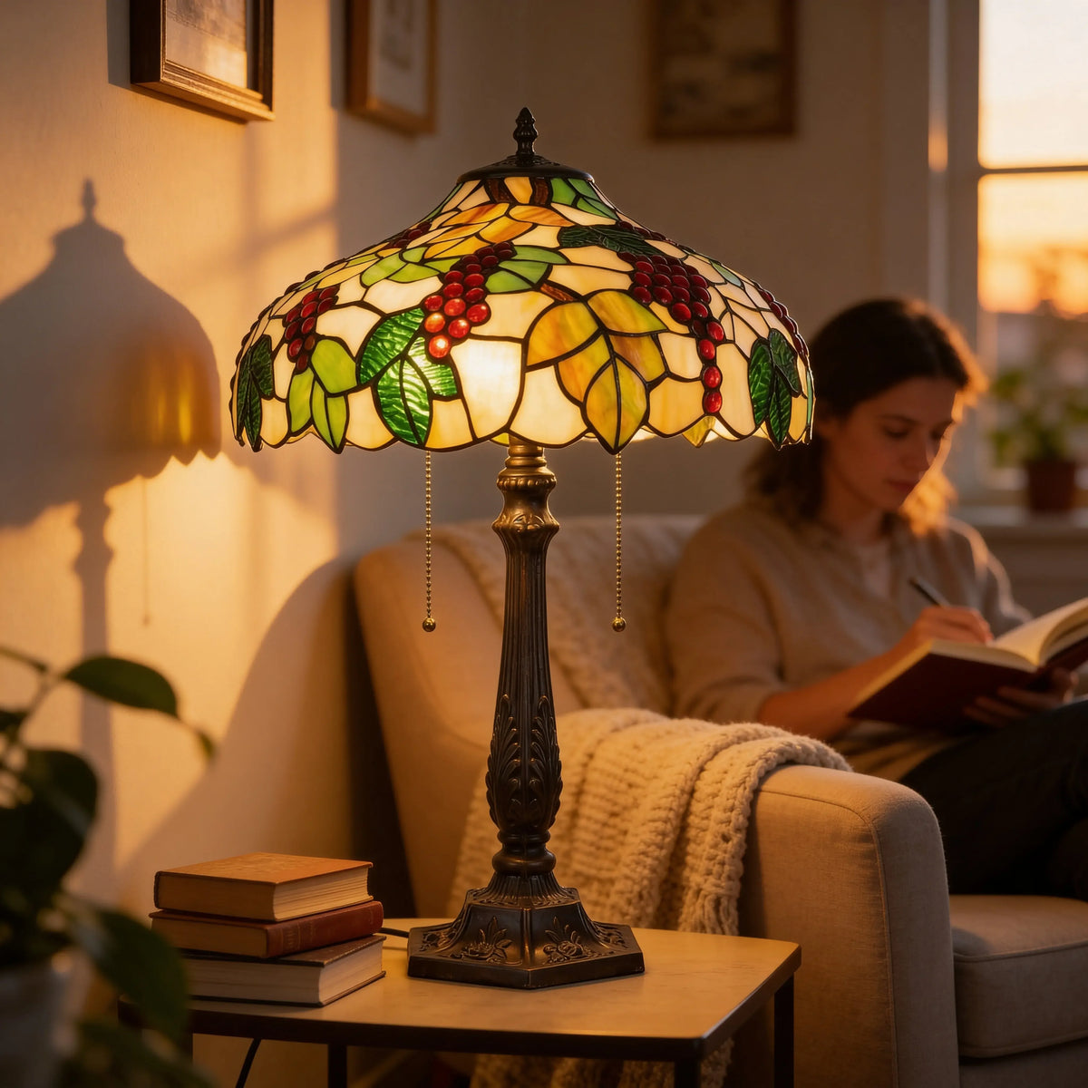 Tiffany Table Lamp - Vine Harvest 16" My Store
