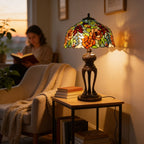 Tiffany Table Lamp - Rosewood Garden 16" My Store