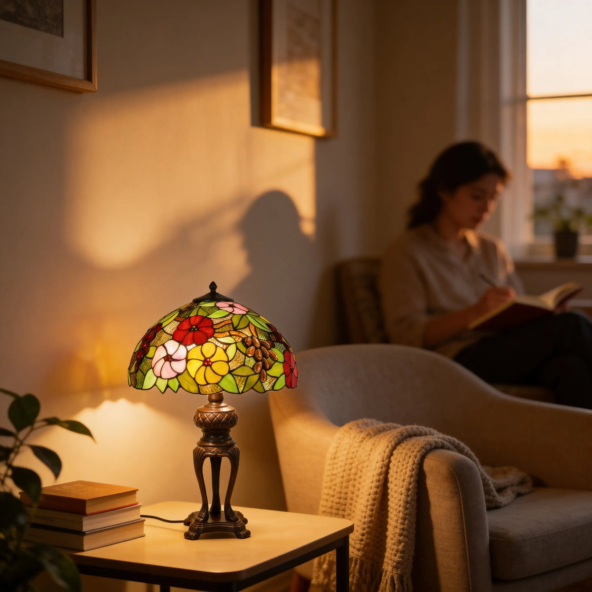 Tiffany Table Lamp - Garden Mosaic 16" My Store