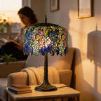 Tiffany Table Lamp - Midnight Wisteria 18" My Store