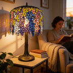 Tiffany Table Lamp - Wisteria Nightfall 14" My Store