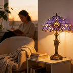 Tiffany Table Lamp - Amethyst 16" My Store