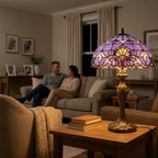 Tiffany Table Lamp - Amethyst 16" My Store