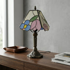 Tiffany Table Lamp - Square Rose 6" My Store