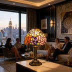 Tiffany Table Lamp - Two-tone Rose 8" My Store