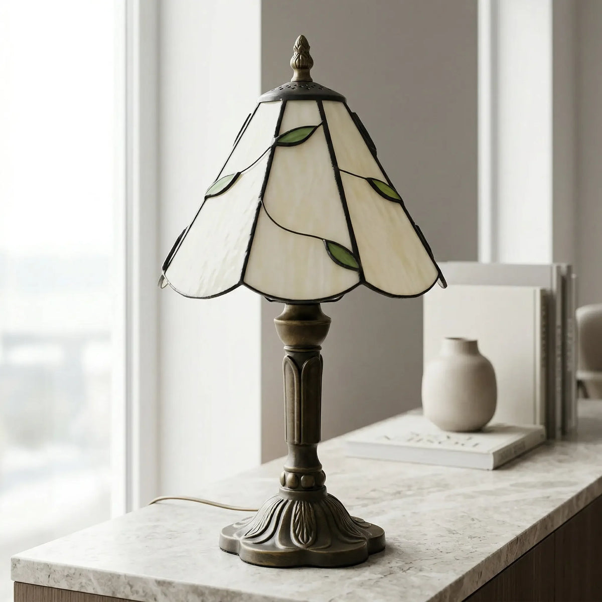 Tiffany Table Lamp - Leaf 8" My Store