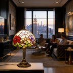 Tiffany Table Lamp - Three Flower 8" My Store