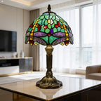 Tiffany Table Lamp - Emerald Dragonfly 8" My Store