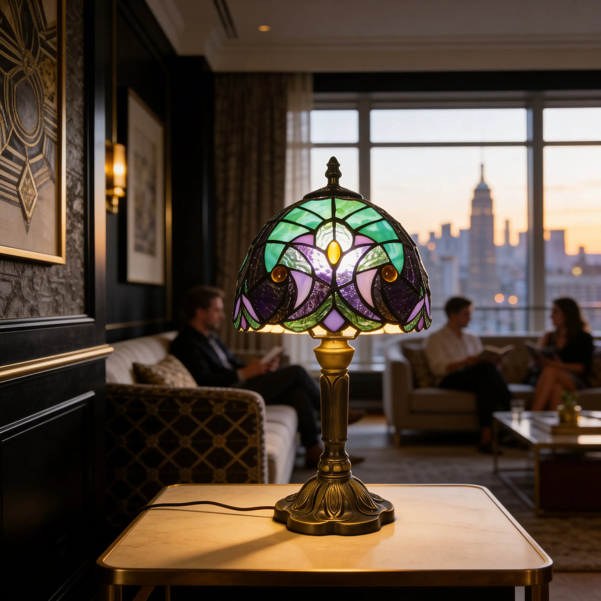 Tiffany Table Lamp - Owl 8" My Store