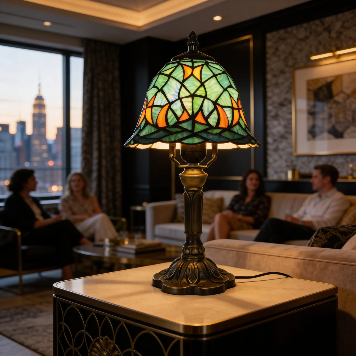 Tiffany Table Lamp - Herbal 8" My Store