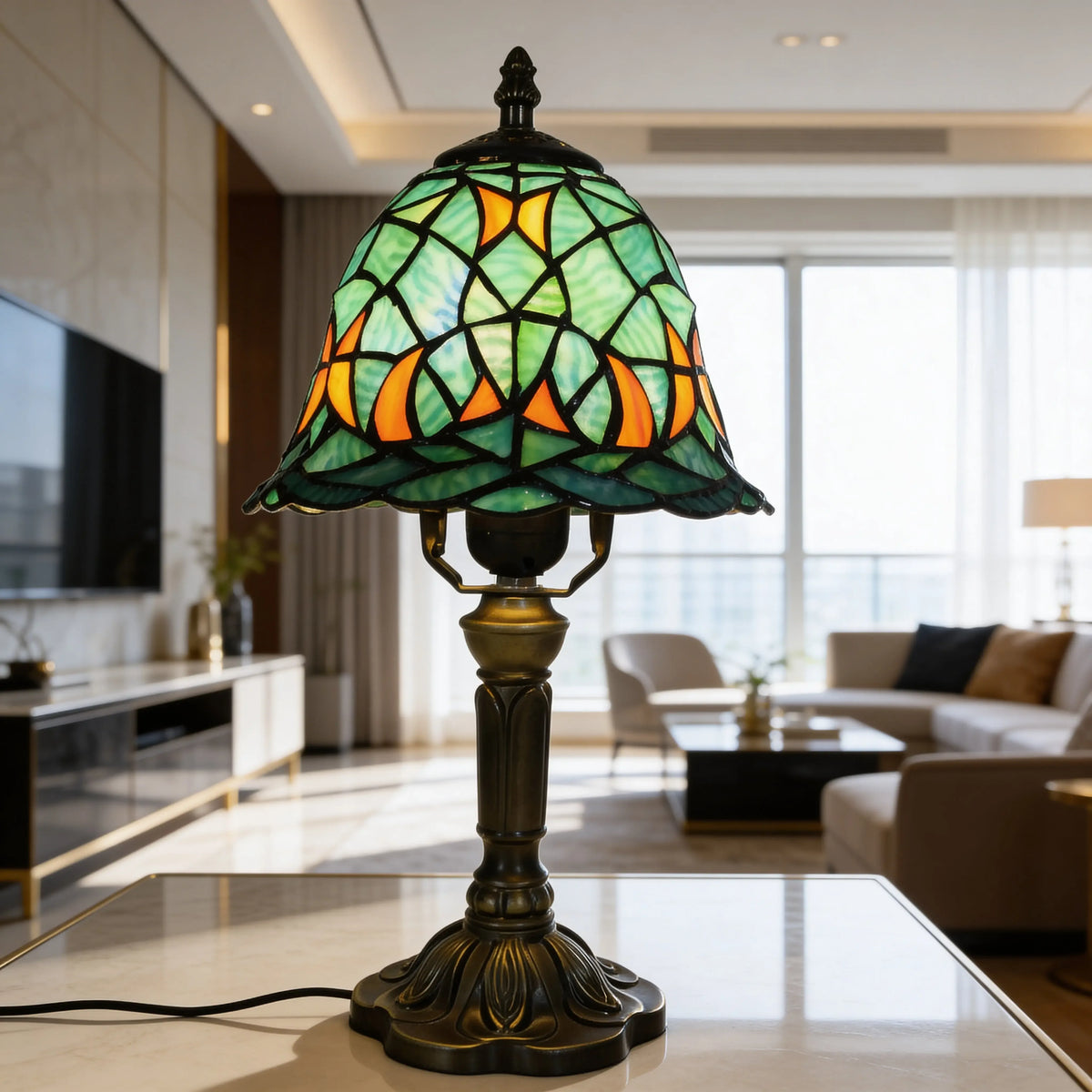 Tiffany Table Lamp - Herbal 8" My Store