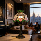 Tiffany Table Lamp - Crown Rose 8" My Store