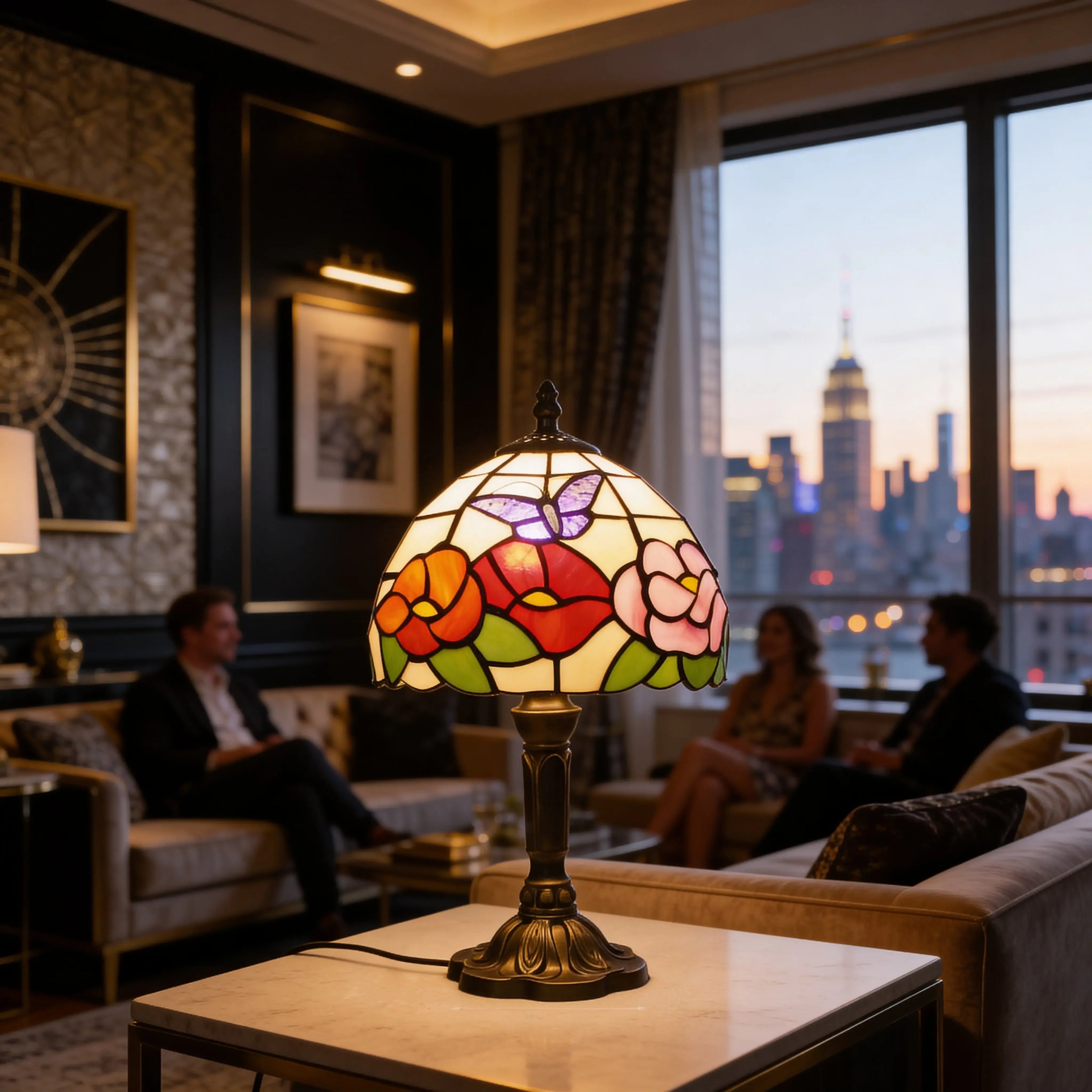 Tiffany Table Lamp - Butterfly 8" My Store