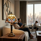 Tiffany Table Lamp - Lotus 7.5" My Store