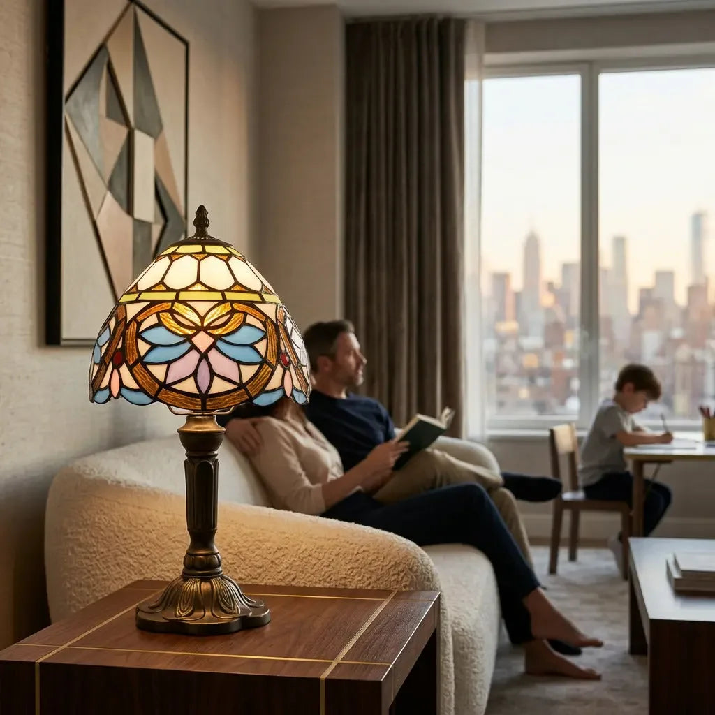 Tiffany Table Lamp - Lotus 7.5" My Store