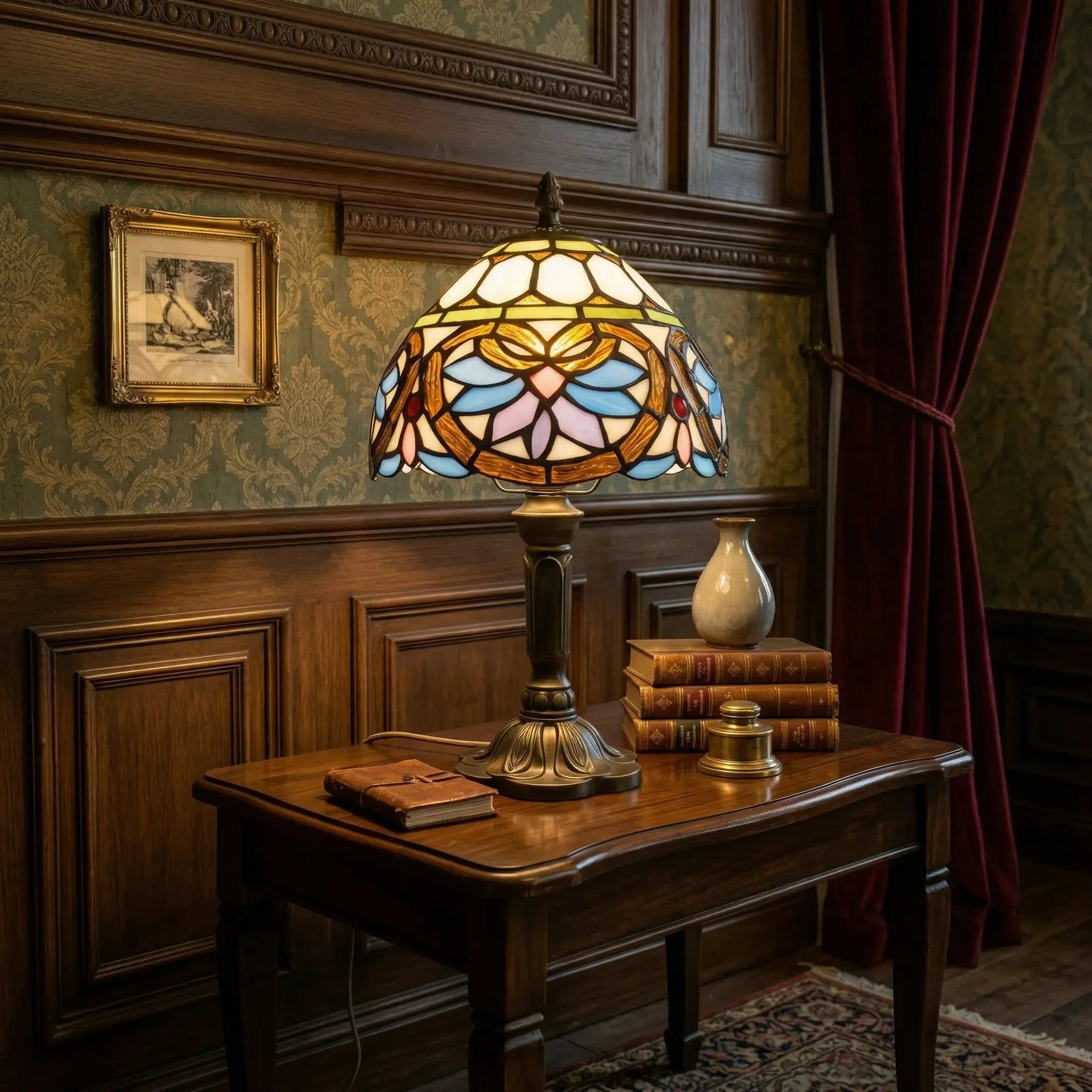 Tiffany Table Lamp - Lotus 7.5" My Store