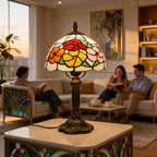 Tiffany Table Lamp - Rich Flower 8" My Store