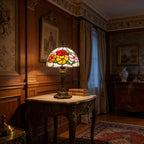 Tiffany Table Lamp - Rich Flower 8" My Store