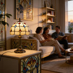 Tiffany Table Lamp - Phoenix Tail 8" My Store