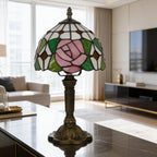 Tiffany Table Lamp - Pink Rose 7" My Store